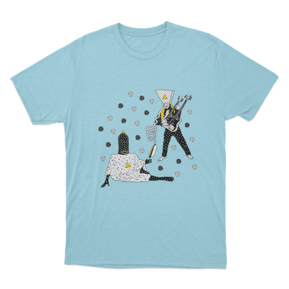 Angine De Poitrine Dice Rock Unisex T Shirt Sky Blue Angine De Poitrine Dice Rock Unisex T Shirt Sky Blue