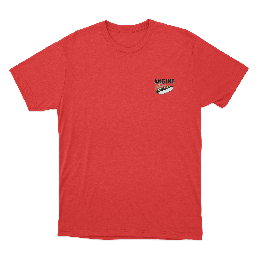 Angine De Poitrine Hot Dog Unisex T Shirt Red Angine De Poitrine Hot Dog Unisex T Shirt Red