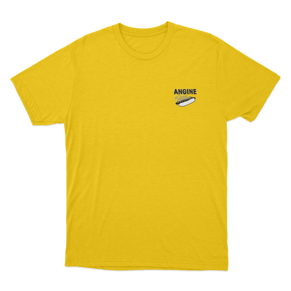 Angine De Poitrine Hot Dog Unisex T Shirt Yellow Angine De Poitrine Hot Dog Unisex T Shirt Yellow